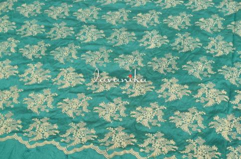 Resham Thread Embroidery on Dupion Fabric Dno3251SGN